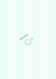 Smile Heart =Green= Stripe