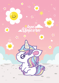 Unicorn Cute Smile Flower Lover