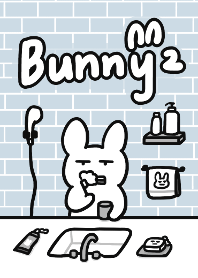 Doodle Bunny 2 -Blue