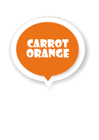 Carrot Orange Button In White V.4