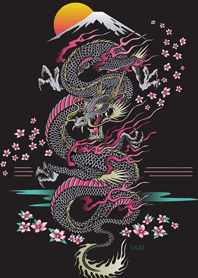 全運気上昇◆和風の龍