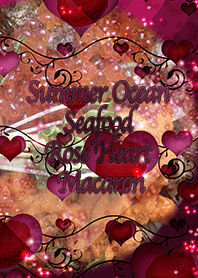 Summer Ocean Seafood Rose Heart Macaron