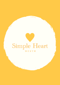 Simple Heart Yellow -MEKYM-