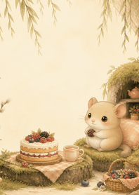 Moss Dormouse Berry Cake Willow