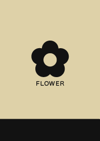 Flower//Black&Honey Beige 01