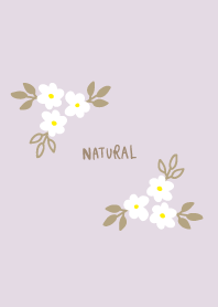 Natural floral darkish Purple4 fromJapan