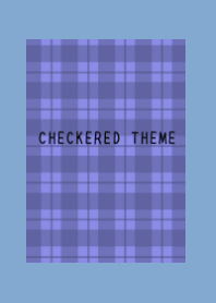 BLUE PURPLE CHECKERED THEME-DUSTY BLUE