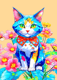 Cat looking this way14orange