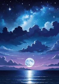 Night starry sky with nebula 0cb8C3