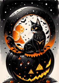 halloween cat e8D9a3