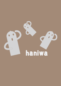 Three haniwa silhouette
