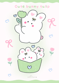 Cute bunny tulip :) :) :) :)