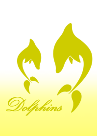 Dolphins -logo type yellow-