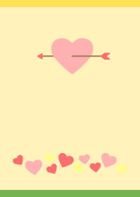 Heart pounding on yellow