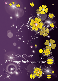 Purple : Full luck rise! Classy clover