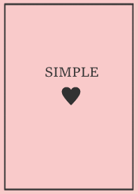 SIMPLE HEART =black pink3=