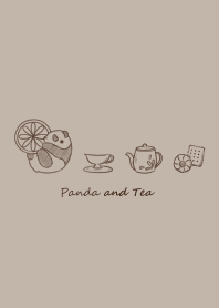 Panda and Tea -mocha beige-