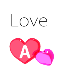 ハート イニシャル "A"