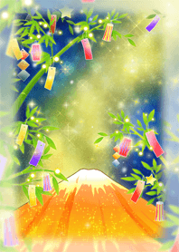 厄を祓い大きな願いを叶える金富士と七夕様