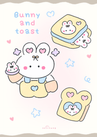 Bunny and toast  :) :)