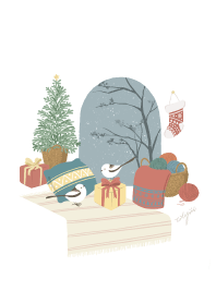 冬日聖誕山雀