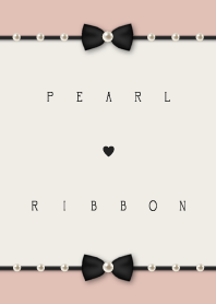 Pearl ribbon - natural pink -