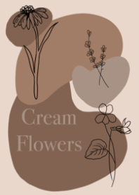 Cream coloured flowers