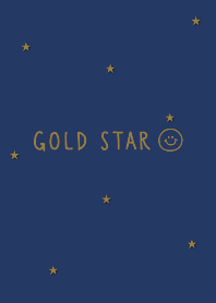simple gold star and navy