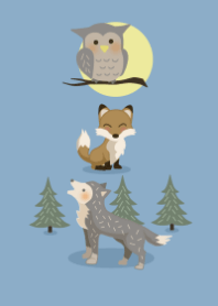 北欧の動物たち　/ blue gray