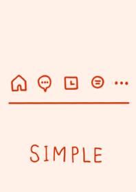 SIMPLE- VERMILION