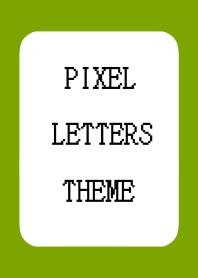 PIXEL LETTERS THEMEj-LEAF GREEN