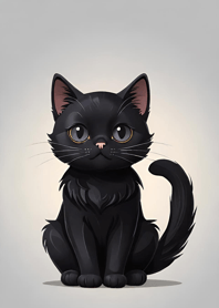 超可愛 黑貓 XID61
