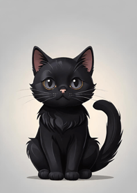 Super cute black cat XID61
