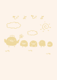 moni piyopiyo dull color yellow