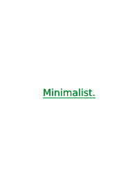 Minimalist THEME @19