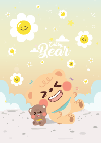 Cubby Bear Cute Smile Flower Pretty