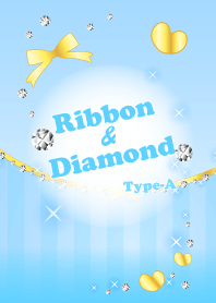 Ribbon & Diamond Type-A Light blue