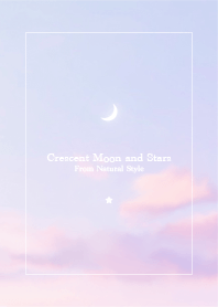 Crescent Moon and Stars 41/Natural Style