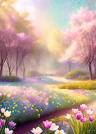 優美な春の風景の着せかえ(Spring-833)