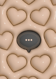 Plump heart pattern [milktea]