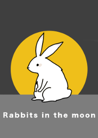 Rabbits in the moon