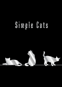 Simple cats : Silver Black