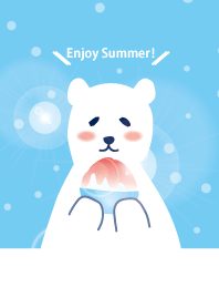 summer white bear