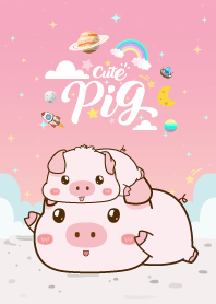 Cute Pigs Pastel Pink