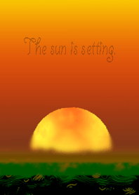 アフリカの夕日＿Sunset of Africa