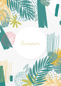 Abstract Summer Hand Drawn