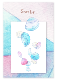Seashell theme. watercolor