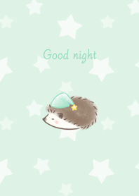 Sleeping Hedgehog -green- Star