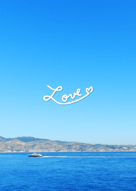 Blue sea, sky and ship14 from Japan