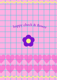 happy check & flower